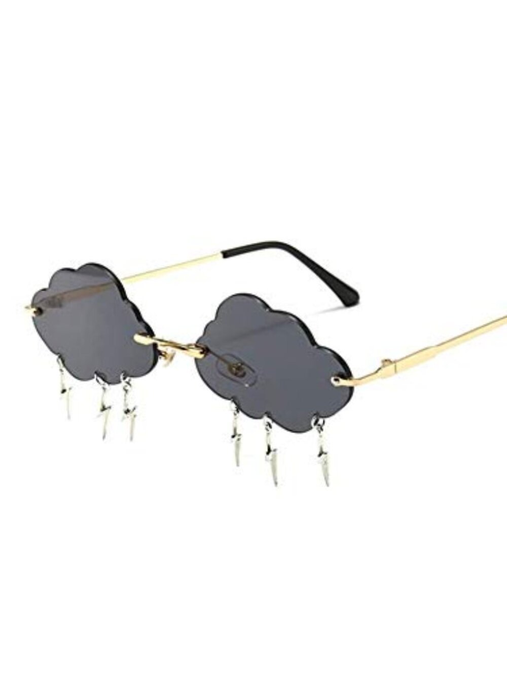 Cloud lightning Sunglasses for Women/Men Rimless Wave Glasses Eyewear for Party